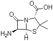 6-Aminopenicillin Acid Structure,551-16-6Structure