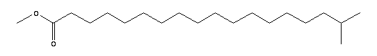 17-甲基十八烷酸甲酯結構式_55124-97-5結構式