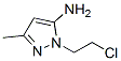 1H-pyrazol-5-amine,1-(2-chloroethyl)-3-methyl-Structure,55211-81-9Structure 1H-pyrazol-5-amine,1-(2-chloroethyl)-3-methyl- Structure,55211-81-9Structure