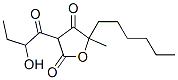 5-Hexyl-3-(2-hydroxy-1-oxobutyl)-5-methyl-2,4(3h,5h)-furandioneStructure,55255-65-7Structure 5-Hexyl-3-(2-hydroxy-1-oxobutyl)-5-methyl-2,4(3h,5h)-furandione Structure,55255-65-7Structure