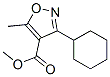 (9ci)-3-環(huán)己基-5-甲基-4-異噁唑羧酸甲酯結(jié)構(gòu)式_55278-59-6結(jié)構(gòu)式