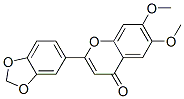 2-(1,3-苯并二氧雜環(huán)戊烯l-5-基)-6,7-二甲氧基-4H-1-苯并吡喃-4-酮結(jié)構(gòu)式_55303-89-4結(jié)構(gòu)式