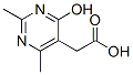 (4-Hydroxy-2,6-dimethylpyrimidin-5-yl)acetic acid Structure,5536-40-3Structure