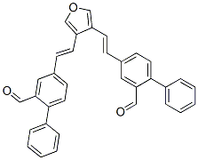 4,4-[3,4-呋喃二基二(2,1-乙烯二基)]雙(聯(lián)苯-2-甲醛)結(jié)構(gòu)式_55429-86-2結(jié)構(gòu)式