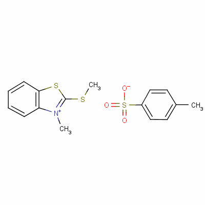 3-Methyl-2-(methylthio)benzothiazolium p-toluenesulphonateStructure,55514-14-2Structure 3-Methyl-2-(methylthio)benzothiazolium p-toluenesulphonate Structure,55514-14-2Structure