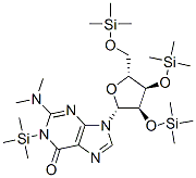 N,n-dimethyl-1-trimethylsilyl-2’-o,3’-o,5’-o-tris(trimethylsilyl)guanosineStructure,55556-84-8Structure N,n-dimethyl-1-trimethylsilyl-2’-o,3’-o,5’-o-tris(trimethylsilyl)guanosine Structure,55556-84-8Structure