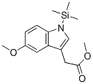 5-Methoxy-1-(trimethylsilyl)-1h-indole-3-acetic acid methyl esterStructure,55591-01-0Structure 5-Methoxy-1-(trimethylsilyl)-1h-indole-3-acetic acid methyl ester Structure,55591-01-0Structure