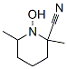 2-Piperidinecarbonitrile,1-hydroxy-2,6-dimethyl-(9ci)Structure,556065-39-5Structure 2-Piperidinecarbonitrile,1-hydroxy-2,6-dimethyl-(9ci) Structure,556065-39-5Structure