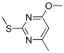 4-Methoxy-6-methyl-2-(methylthio)pyrimidine Structure,55749-33-2Structure