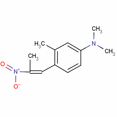 Benzenamine,n,n,3-trimethyl-4-(2-nitro-1-propen-1-yl)-Structure,55875-42-8Structure Benzenamine,n,n,3-trimethyl-4-(2-nitro-1-propen-1-yl)- Structure,55875-42-8Structure