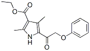 1H-pyrrole-3-carboxylicacid,2,4-dimethyl-5-(phenoxyacetyl)-,ethylester(9ci)Structure,561281-03-6Structure 1H-pyrrole-3-carboxylicacid,2,4-dimethyl-5-(phenoxyacetyl)-,ethylester(9ci) Structure,561281-03-6Structure