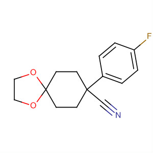 8-(4-氟-苯基)-1,4-二噁螺[4.5]癸烷-8-甲腈結(jié)構(gòu)式_56327-00-5結(jié)構(gòu)式