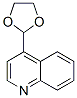 Quinoline, 4-(1,3-dioxolan-2-yl)- (9ci)Structure,56503-48-1Structure Quinoline, 4-(1,3-dioxolan-2-yl)- (9ci) Structure,56503-48-1Structure