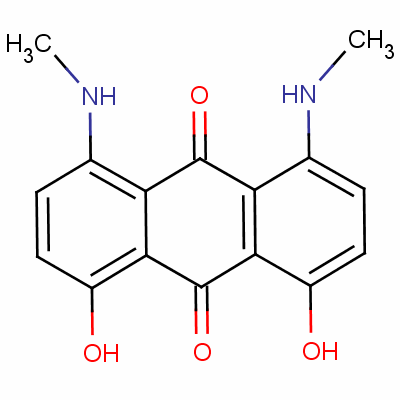 1,8-Dihydroxy-4,5-bis(methylamino)anthraquinoneStructure,56524-76-6Structure 1,8-Dihydroxy-4,5-bis(methylamino)anthraquinone Structure,56524-76-6Structure