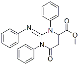 Hexahydro-6-oxo-1,3-diphenyl-2-(phenylimino)-4-pyrimidinecarboxylic acid methyl esterStructure,56630-79-6Structure Hexahydro-6-oxo-1,3-diphenyl-2-(phenylimino)-4-pyrimidinecarboxylic acid methyl ester Structure,56630-79-6Structure