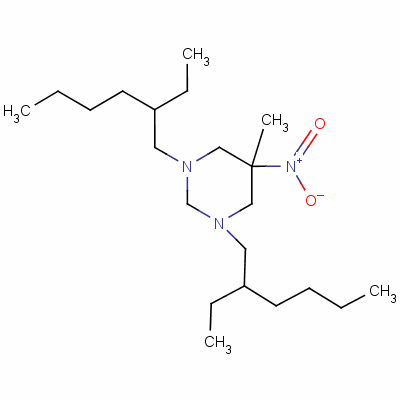 1,3-Bis(2-ethylhexyl)hexahydro-5-methyl-5-nitropyrimidineStructure,56672-87-8Structure 1,3-Bis(2-ethylhexyl)hexahydro-5-methyl-5-nitropyrimidine Structure,56672-87-8Structure