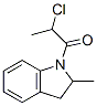 1H-indole, 1-(2-chloro-1-oxopropyl)-2,3-dihydro-2-methyl- (9ci) Structure,568566-38-1Structure