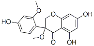 2,3-Dihydro-5,7-dihydroxy-3-(4-hydroxy-2-methoxyphenyl)-3-methoxy-4h-1-benzopyran-4-oneStructure,56909-13-8Structure 2,3-Dihydro-5,7-dihydroxy-3-(4-hydroxy-2-methoxyphenyl)-3-methoxy-4h-1-benzopyran-4-one Structure,56909-13-8Structure