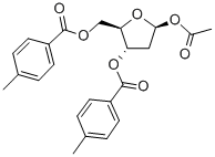 1-O-乙?；?2-脫氧-3,5-二-O-(4-甲基苯甲酰)-alpha-D-赤式-呋喃戊糖結構式_57236-72-3結構式