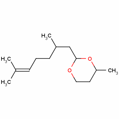 2-(2,6-Dimethyl-5-heptenyl)-4-methyl-1,3-dioxaneStructure,57282-44-7Structure 2-(2,6-Dimethyl-5-heptenyl)-4-methyl-1,3-dioxane Structure,57282-44-7Structure
