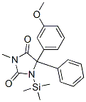 5-(3-Methoxyphenyl)-3-methyl-5-phenyl-1-(trimethylsilyl)-2,4-imidazolidinedioneStructure,57326-22-4Structure 5-(3-Methoxyphenyl)-3-methyl-5-phenyl-1-(trimethylsilyl)-2,4-imidazolidinedione Structure,57326-22-4Structure