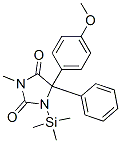 5-(4-Methoxyphenyl)-3-methyl-5-phenyl-1-(trimethylsilyl)-2,4-imidazolidinedioneStructure,57346-57-3Structure 5-(4-Methoxyphenyl)-3-methyl-5-phenyl-1-(trimethylsilyl)-2,4-imidazolidinedione Structure,57346-57-3Structure