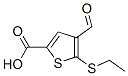 Thiophene-2-carboxylic acid,5-ethylthio-4-formyl-Structure,57555-46-1Structure Thiophene-2-carboxylic acid,5-ethylthio-4-formyl- Structure,57555-46-1Structure