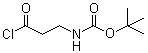 Carbamic acid,(3-chloro-3-oxopropyl)-,1,1-dimethylethyl ester (9ci)Structure,57591-79-4Structure Carbamic acid,(3-chloro-3-oxopropyl)-,1,1-dimethylethyl ester (9ci) Structure,57591-79-4Structure