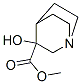 3-羥基奎寧-3-羧酸甲酯結(jié)構(gòu)式_57598-88-6結(jié)構(gòu)式