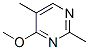 Pyrimidine, 4-methoxy-2,5-dimethyl- (7ci,8ci,9ci) Structure,5767-72-6Structure