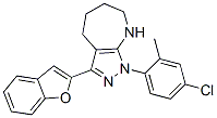 (9ci)-3-(2-苯并呋喃)-1-(4-氯-2-甲基苯基)-1,4,5,6,7,8-六氫-吡唑并[3,4-b]氮雜卓結(jié)構(gòu)式_577957-46-1結(jié)構(gòu)式