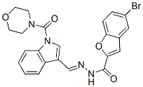 (9ci)-5-溴-2-苯并呋喃羧酸-[[1-(4-嗎啉羰基)-1H-吲哚-3-基]亞甲基]肼結(jié)構(gòu)式_577963-21-4結(jié)構(gòu)式