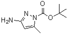 3-Amino-5-methylpyrazole-1-carboxylic acid tert-butyl ester Structure,578008-32-9Structure