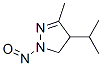 1H-pyrazole,4,5-dihydro-3-methyl-4-(1-methylethyl)-1-nitroso-Structure,57832-59-4Structure 1H-pyrazole,4,5-dihydro-3-methyl-4-(1-methylethyl)-1-nitroso- Structure,57832-59-4Structure