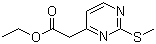 Ethyl 2-(2-(methylthio)pyrimidin-4-yl)acetateStructure,582309-12-4Structure Ethyl 2-(2-(methylthio)pyrimidin-4-yl)acetate Structure,582309-12-4Structure