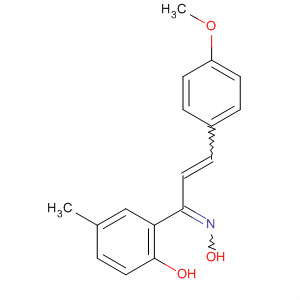 1-(2-Hydroxy-5-methylphenyl)-3-(4-methoxyphenyl)-2-propen-1-one oximeStructure,58434-59-6Structure 1-(2-Hydroxy-5-methylphenyl)-3-(4-methoxyphenyl)-2-propen-1-one oxime Structure,58434-59-6Structure