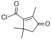 1-Cyclopentene-1-carbonyl chloride, 2,5,5-trimethyl-3-oxo- (9ci)Structure,58626-57-6Structure 1-Cyclopentene-1-carbonyl chloride, 2,5,5-trimethyl-3-oxo- (9ci) Structure,58626-57-6Structure