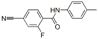 Benzamide,4-cyano-2-fluoro-n-(4-methylphenyl)-(9ci)Structure,586368-41-4Structure Benzamide,4-cyano-2-fluoro-n-(4-methylphenyl)-(9ci) Structure,586368-41-4Structure