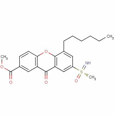 Methyl 5-hexyl-7-(s-methylsulphonimidoyl)-9-oxo-9h-xanthene-2-carboxylateStructure,58762-16-6Structure Methyl 5-hexyl-7-(s-methylsulphonimidoyl)-9-oxo-9h-xanthene-2-carboxylate Structure,58762-16-6Structure
