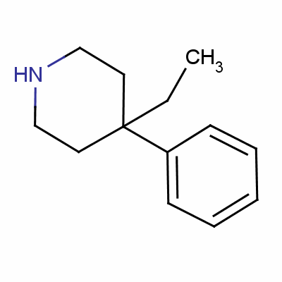 4-乙基-4-苯基哌啶結構式_58778-59-9結構式