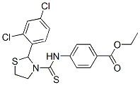 (9ci)-4-[[[2-(2,4-二氯苯基)-3-噻唑啉]硫氧代甲基]氨基]-苯甲酸乙酯結(jié)構(gòu)式_587850-15-5結(jié)構(gòu)式