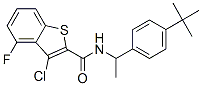 (9ci)-3-氯-n-[1-[4-(1,1-二甲基乙基)苯基]乙基]-4-氟-苯并[b]噻吩-2-羧酰胺結(jié)構(gòu)式_588674-59-3結(jié)構(gòu)式