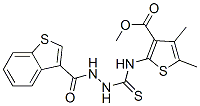 Benzo[b]thiophene-3-carboxylic acid,2-[[[3-(methoxycarbonyl)-4,5-dimethyl-2-thienyl ]amino]thioxomethyl ]hydrazide (9ci) Structure,588710-66-1Structure