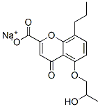 5-(2-Hydroxypropoxy)-4-oxo-8-propyl-4h-1-benzopyran-2-carboxylic acid sodium saltStructure,58974-94-0Structure 5-(2-Hydroxypropoxy)-4-oxo-8-propyl-4h-1-benzopyran-2-carboxylic acid sodium salt Structure,58974-94-0Structure