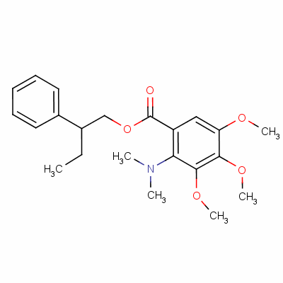 2-(Dimethylamino)-2-phenylbutyl (-)-3,4,5-trimethoxybenzoateStructure,58997-88-9Structure 2-(Dimethylamino)-2-phenylbutyl (-)-3,4,5-trimethoxybenzoate Structure,58997-88-9Structure