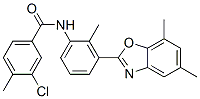 (9ci)-3-氯-n-[3-(5,7-二甲基-2-苯并噁唑基)-2-甲基苯基]-4-甲基-苯甲酰胺結(jié)構(gòu)式_590395-75-8結(jié)構(gòu)式