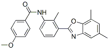 (9ci)-n-[3-(5,7-二甲基-2-苯并噁唑基)-2-甲基苯基]-4-甲氧基-苯甲酰胺結(jié)構(gòu)式_590395-81-6結(jié)構(gòu)式