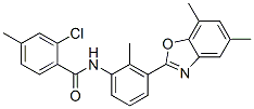 (9ci)-2-氯-n-[3-(5,7-二甲基-2-苯并噁唑基)-2-甲基苯基]-4-甲基-苯甲酰胺結(jié)構(gòu)式_590395-96-3結(jié)構(gòu)式
