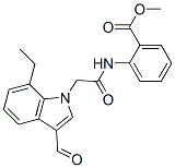 (9CI)-2-[[(7-乙基-3-甲?；?1H-吲哚-1-基)乙?；鵠氨基]-苯甲酸甲酯結(jié)構(gòu)式_593237-21-9結(jié)構(gòu)式