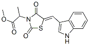 (9CI)-5-(1H-吲哚-3-基亞甲基)-alpha-甲基-2,4-二氧代-3-噻唑烷乙酸甲酯結(jié)構(gòu)式_593266-04-7結(jié)構(gòu)式